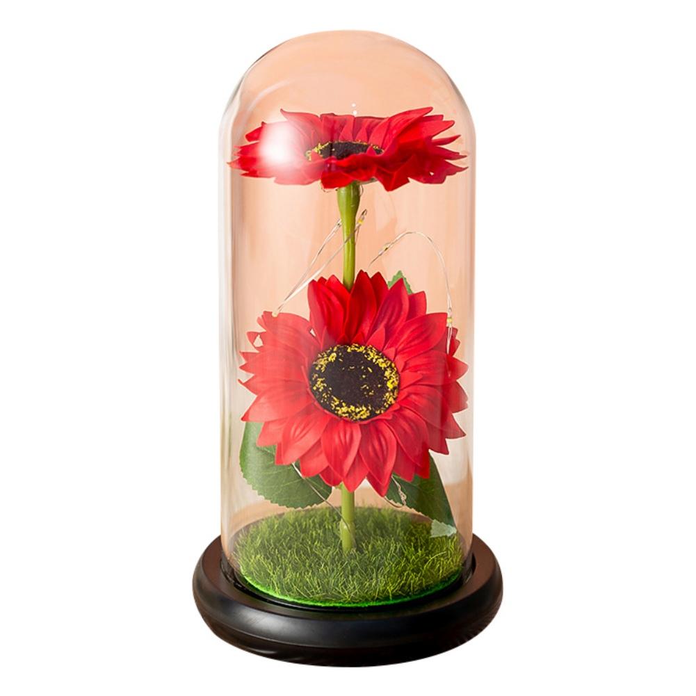 Artificial Sunflower Eternal Flowers Witch Home Decor Romantic Atmosphere Lamp Gift For Partner Friend Valentine's Day