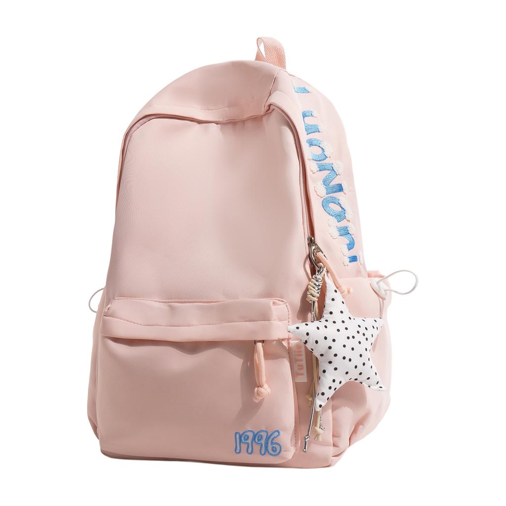 Schoolbag New High-value Backpack Large-capacity Junior High School Student Schoolbag Women's Simple Versatile Travel Backpack