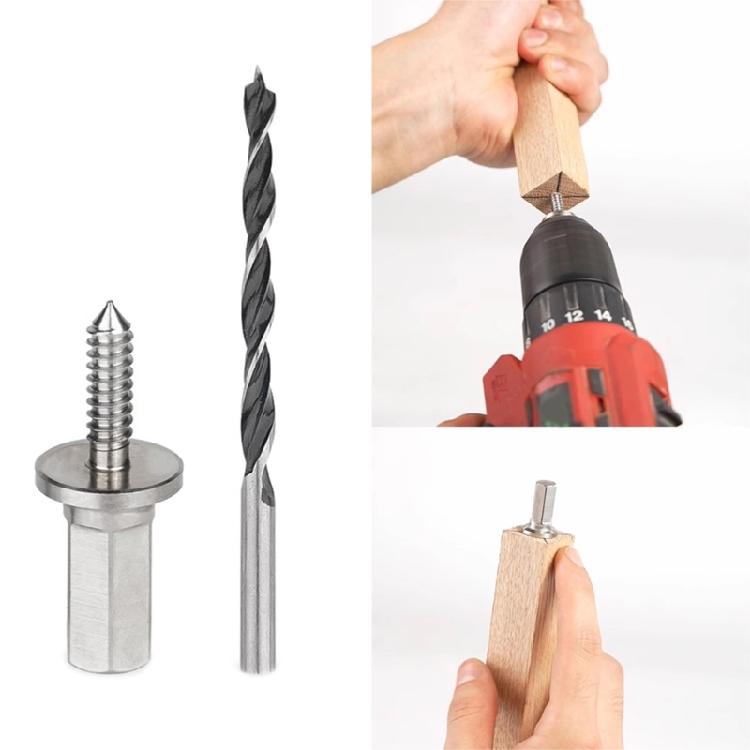 Electric Drill Milling Dowel Round Rod Auxiliary Tool Dowel Maker Jig for Wood