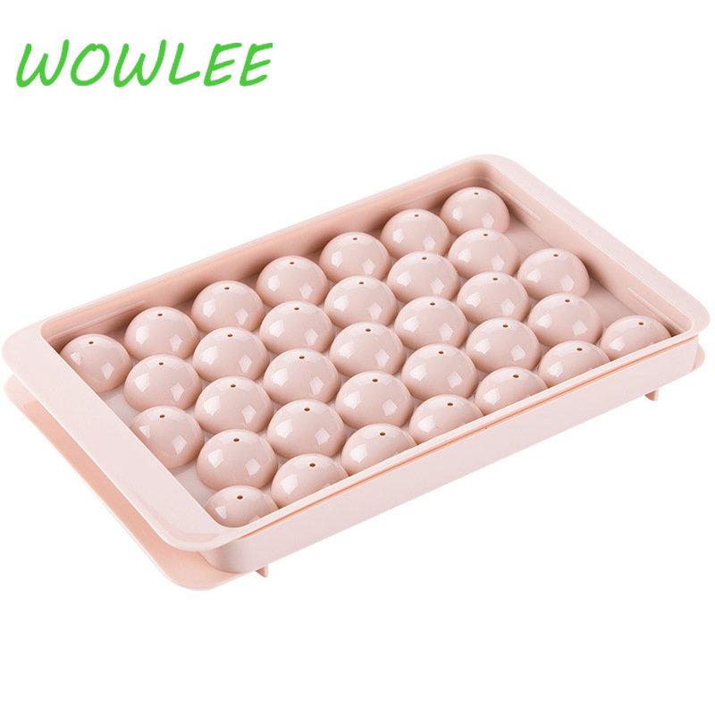 Formy do kostek lodu w kształcie okrągłej kuli, formy 3D, narzędzia chłodzące do domowego baru, do użytku na imprezach, do kuchni, DIY, 18, 33 kratki