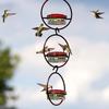 Humming Bird Feeders For Outdoors Round Feeding Tray Bird Feeders For Outdoors For Women Mom Hummingbird Lover Garden Watching