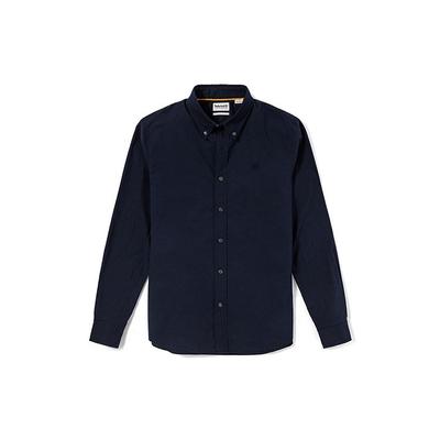 Μακρυμάνικο Πουκάμισο Slim Fit με Κεντημένο Λογότυπο Ανδρικά Πουκάμισα Βαθύ Ζαφειρί Μπλε A2ERT-433
