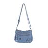 Jeans Crossbody-Tasche mit mehreren Reißverschlusstaschen, lässige Umhängetasche für Damen, für den täglichen Gebrauch und Reisen