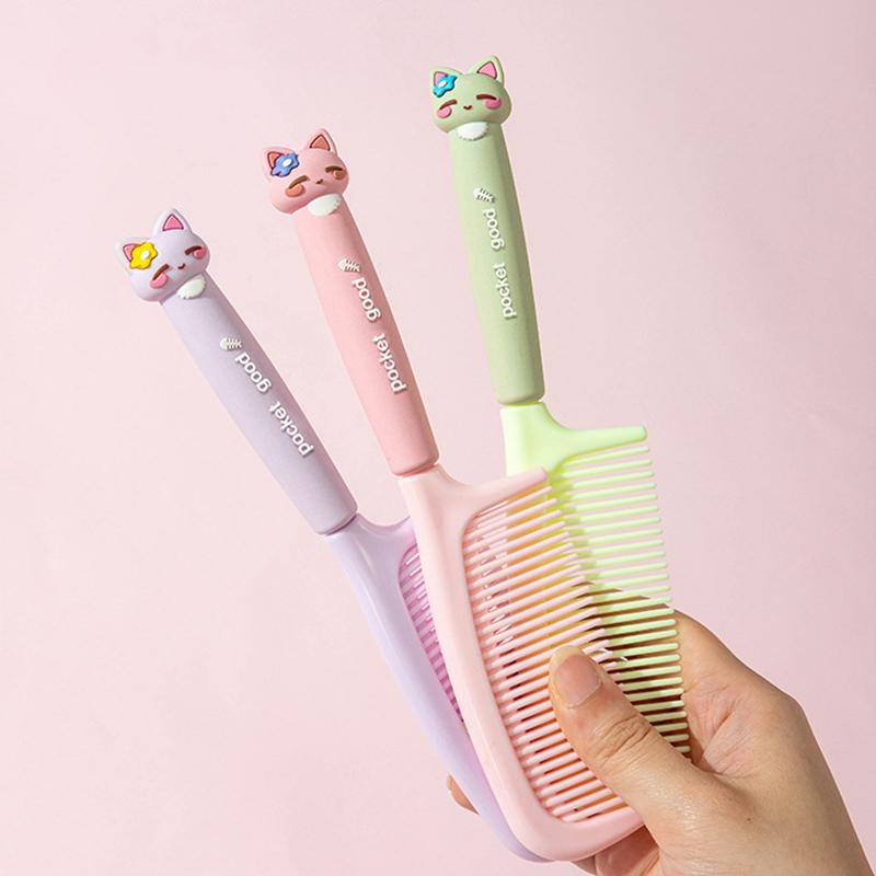 Portable Comb Cartoon Soft Silicone Combs Hair Styling Comb Hairbrushes Cute Comb Hairdressing Comb Hair Brush For Girls Travel