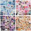 50 Vibrant Nerd Smut Graffiti Stickers for Decorating Guitar, Notebook, Suitcase, DIY, Waterproof