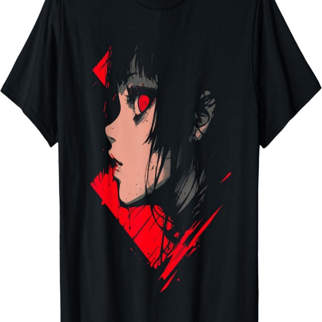 Anime Manga Horror _ Giappone Kawaii Gotico Inquietante T-Shirt(7)