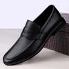 Spring Autumn Men Casual Loafers Soft Moccasins High Quality Genuine Leather Slip-on Men Shoes Black Driving Business Shoes