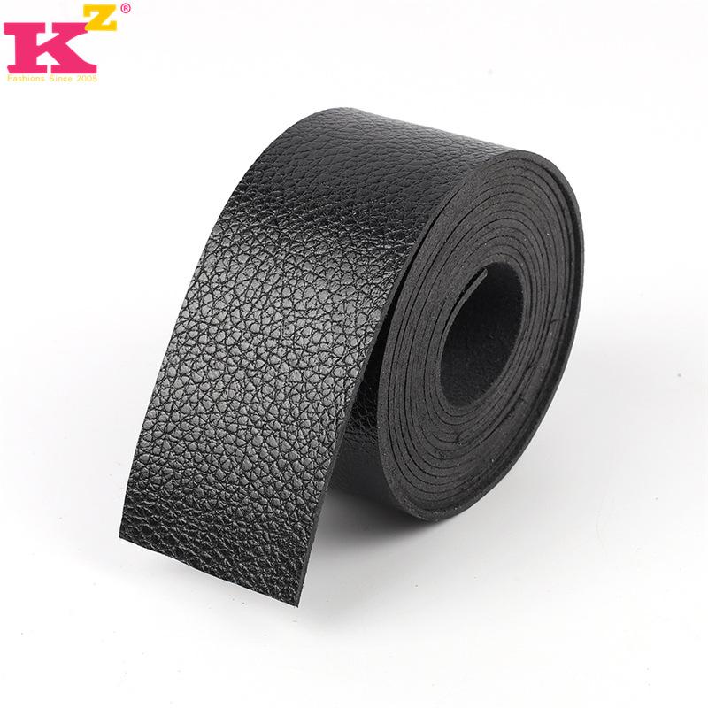 1.25--5Cm Wide Lychee Pattern Microfiber Leather Strip, Handmade Diy Simulated Leather Hemming Leather Strip Accessories