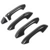 Exterior Door Handle Cover Carbon Fiber Pattern Outside Door Handle Decoration Trim Replacement for