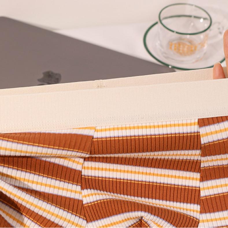 New Soft Boxer Men Underwear Striped Calzoncillos Mens Boxers Cuecas Masculinas BoxerShorts Man Panties Size L-4XL