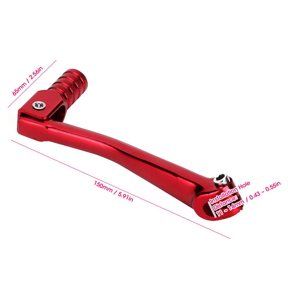 Motorcycle Shift Pedal, Kickstarter Lever, Aluminum Alloy Material, CNC Surface Treatment, Foldable, Simple Design,