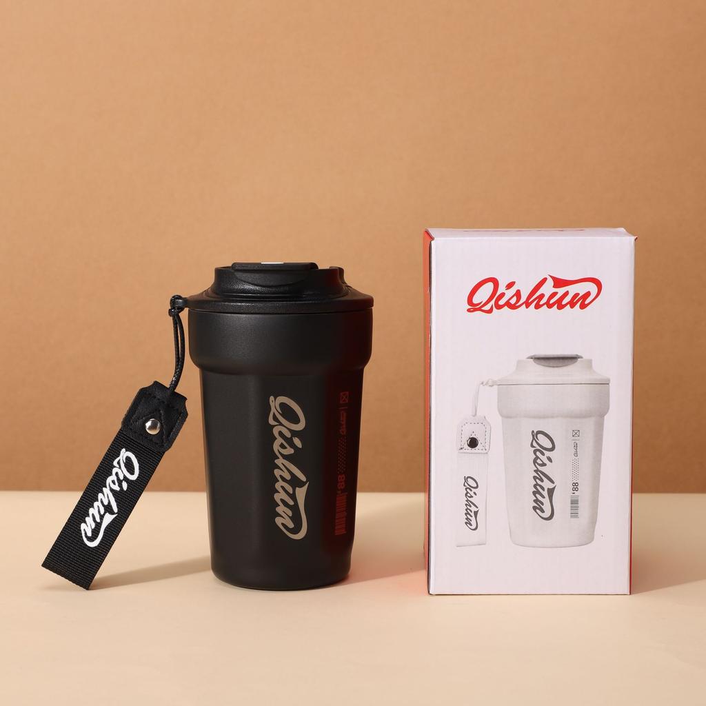 High Value Coffee Cup 316 Stainless Steel Thermal Insulation Cup Portable Outdoor Accompanying Rope Car Cup