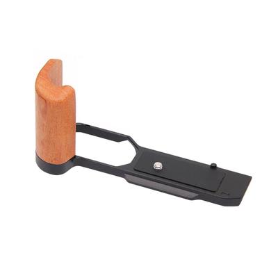 SIUTATDSH Camera Grip for Panasonic and Nikon Quick Release Plate with Wooden Battery Tripod Arca Swiss Compatible ZF/ZF Cameras, L-Shaped Handle,