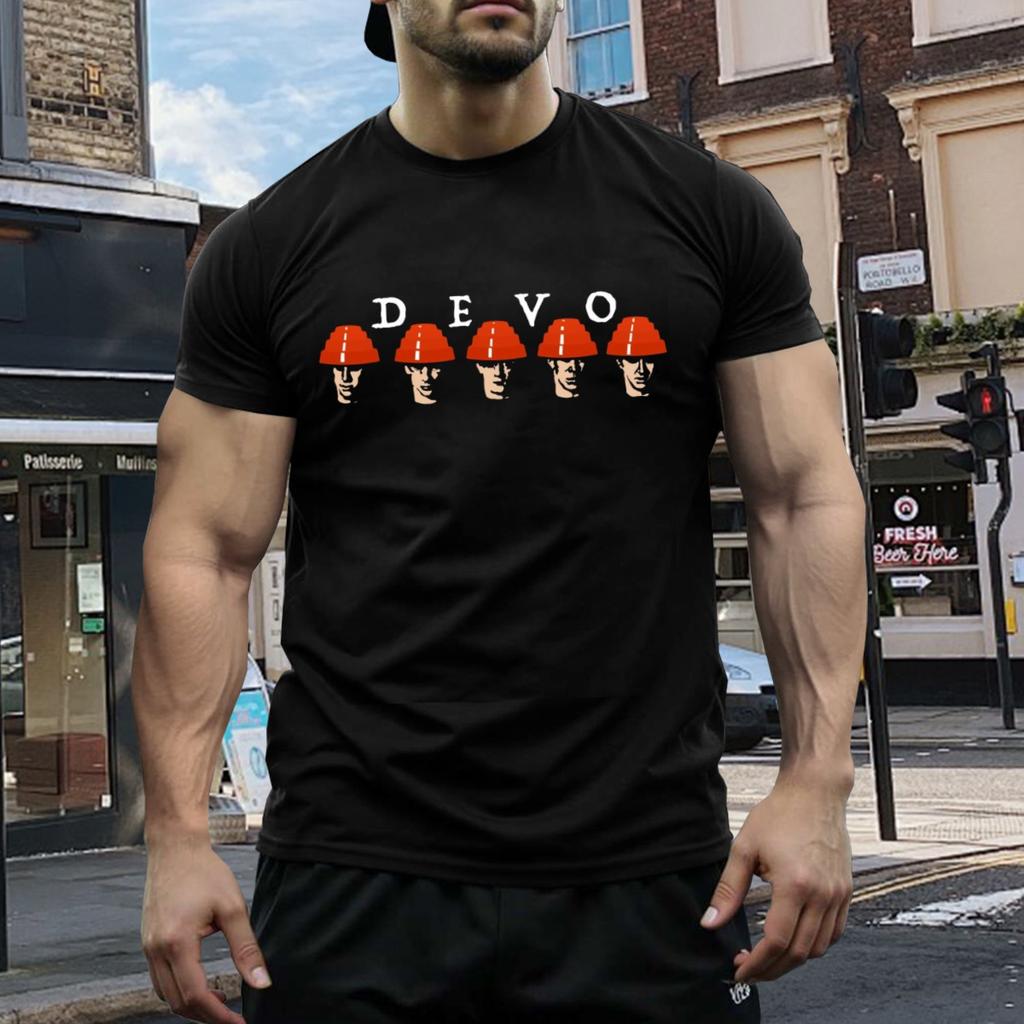 Devo Band Cotton Gift for Family Funny All Size Men T-Shirt