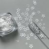Hollow Out Five-pointed Star Glitter Nail Charms Colorful Minimalist Sequins Nail Decorations DIY Glitter Nail Accessories