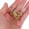 2Pcs Creative Brass Crab Cabinet Handles Nautical Themed Decorative Drawer Pulls for Kitchen Wardrobe Dresser Hardware Coastal
