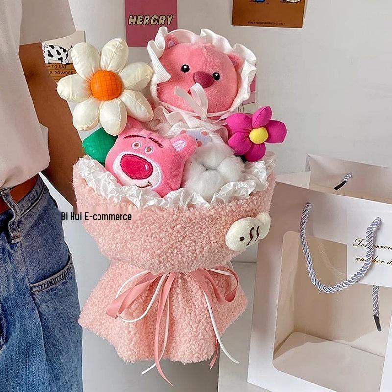 

Букет из плюшевых кукол Кирби на День святого Валентина, день рождения или подарок на День защиты детей 30cm