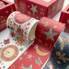 6 Rolls Each Box Contains  of Christmas Themed Tape Colored Gift Decorations Scrapbooks Beautification Labels Stickers Student Stationery Supplie
