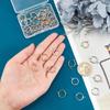 PH PandaHall 40pcs Clip-on Earring Converters - 4 Colors Non-Pierced Components Findings, 0.5 Inch Brass Dangle Clip With Easy Open Loop for DIY