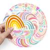 50pcs Cartoon Rainbow Bridge Trendy Graffiti Stickers for Fridge, Scooter, Car, or Stationery Box