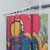 Unique Space Galaxy Shower Curtain Set Starry Sky Nebula Pattern Bathroom Decor Modern Home Textile Artistic Wall Hanging