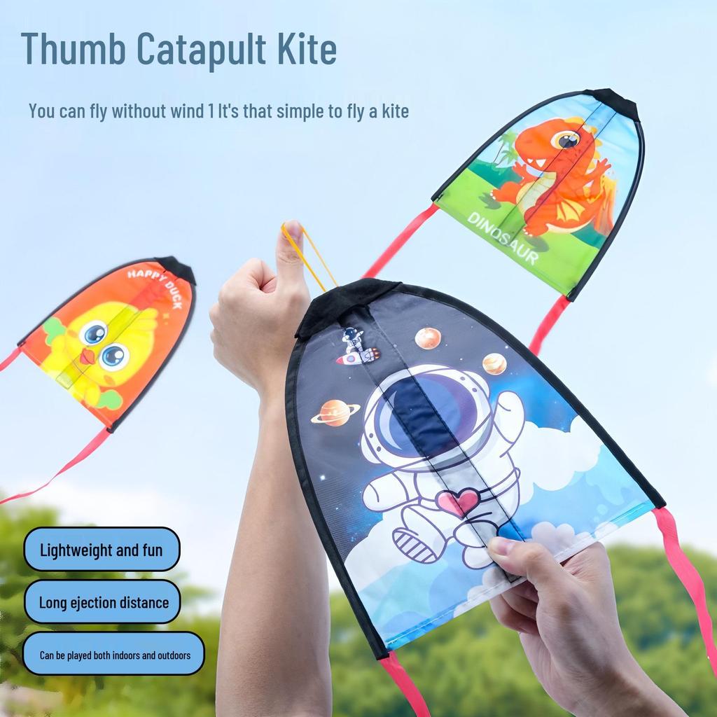Elastic Thumb Ejection Kite: Interactive Gliding Toy for Kids - Ideal for Outdoor Fun and Sky Launching