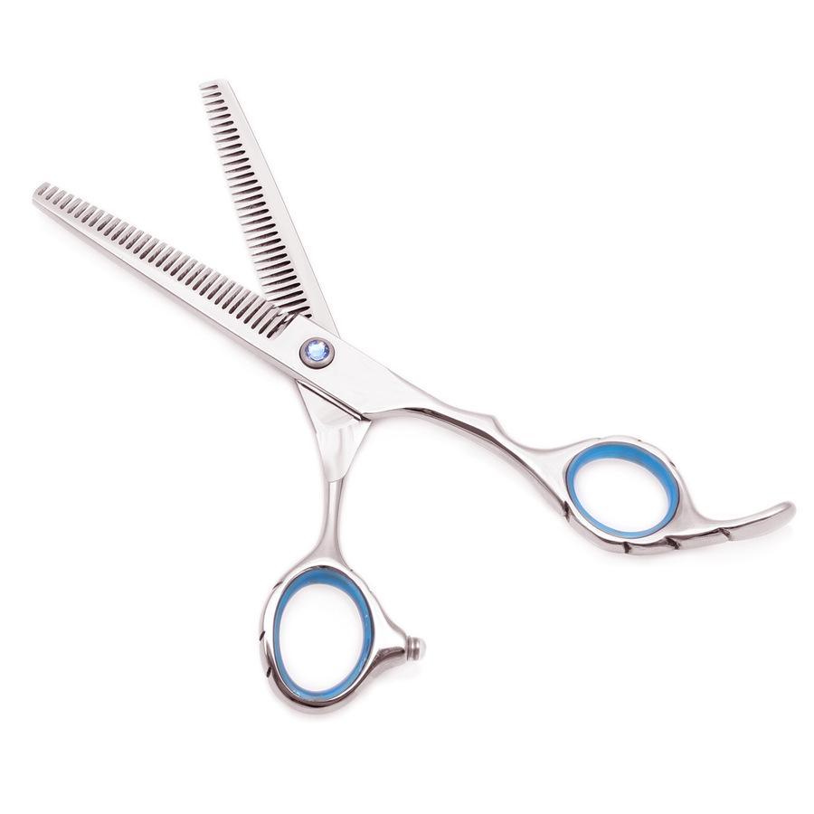 5.5/6" Double-Sided Thinning Shears for Hair Cutting, Bangs, Double-Tooth, Removes 7%-10% Hair Volume