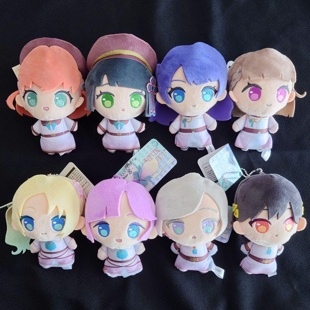 Love Live Hasunosora Mini Plush Doll Mascot Puchisshu set 8 from Japan
