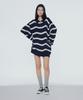 INSTANTFUNK Striped Boucle Half Zip