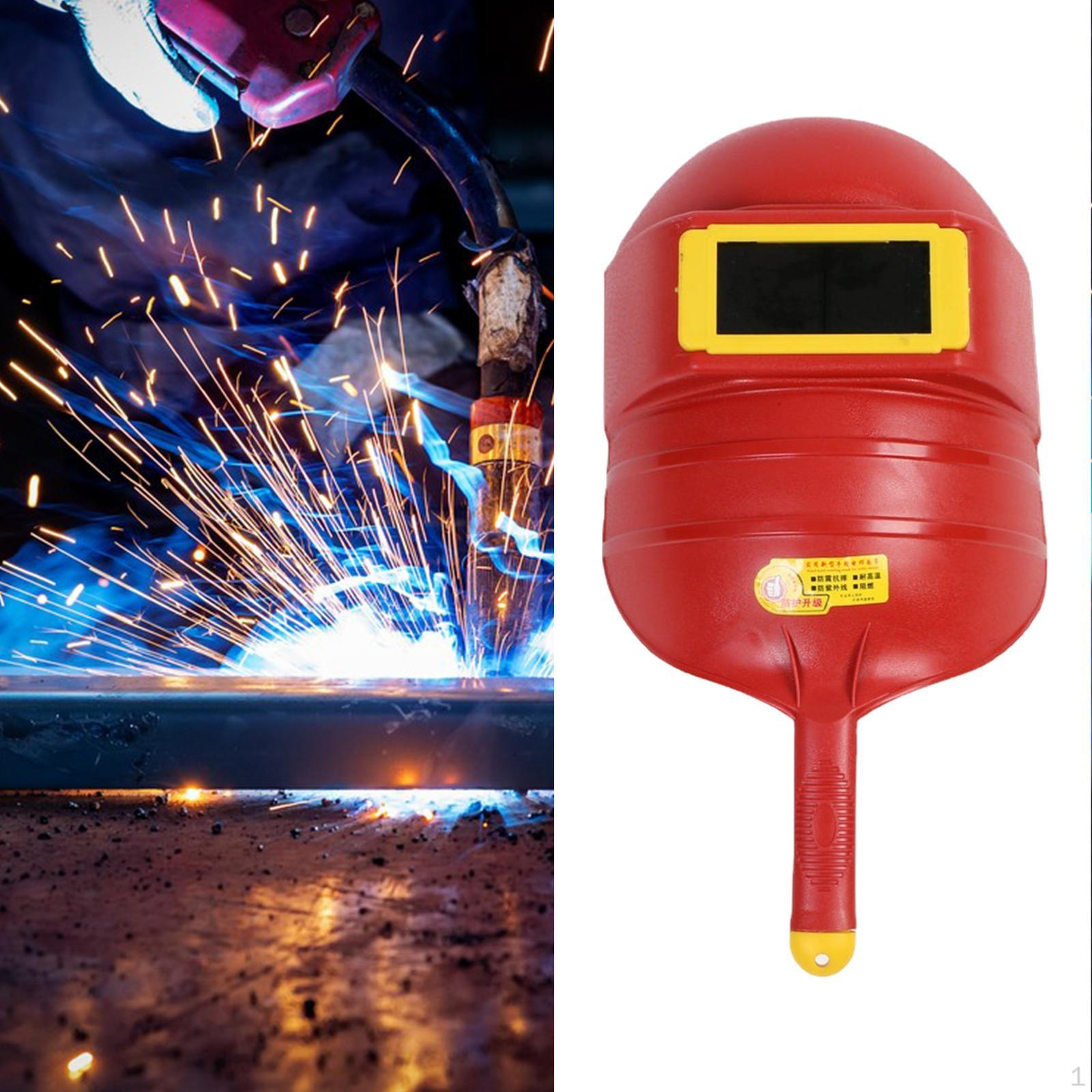 

Ручний зварювальний щиток Маска для пайки Зручний Термостійкий Ручний червоний