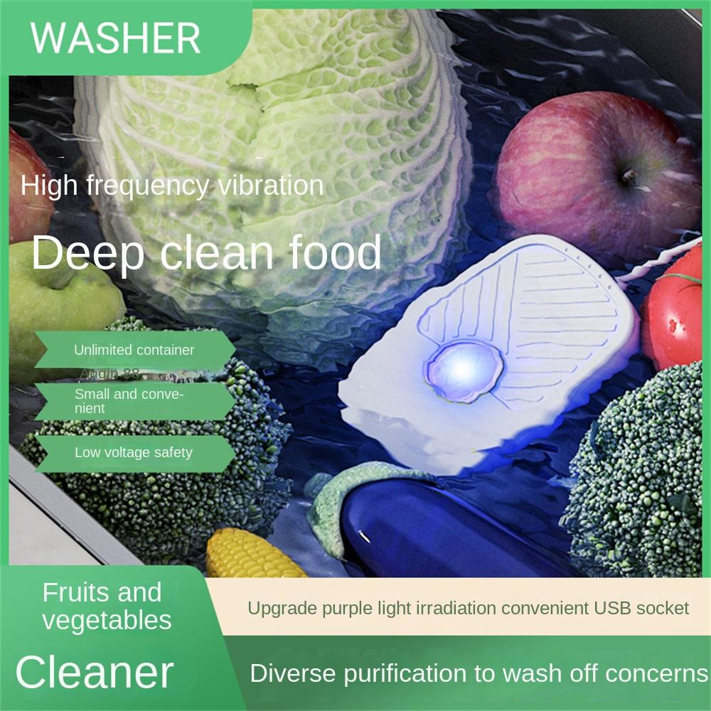 Free Hand-washing Fruit  Machine Convenient High Frequency Vibration Usb Kitchen Food Cleaner Machine Fruit And Vegetable Washer