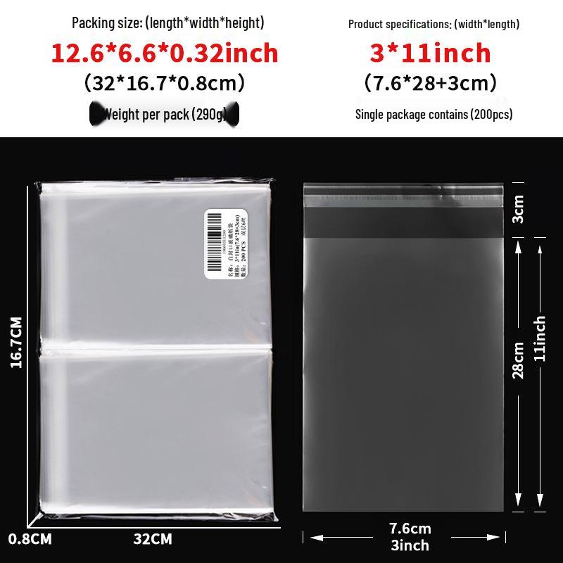 Clear Self-Adhesive OPP Bag for Candy, Snack, or Bread Packaging