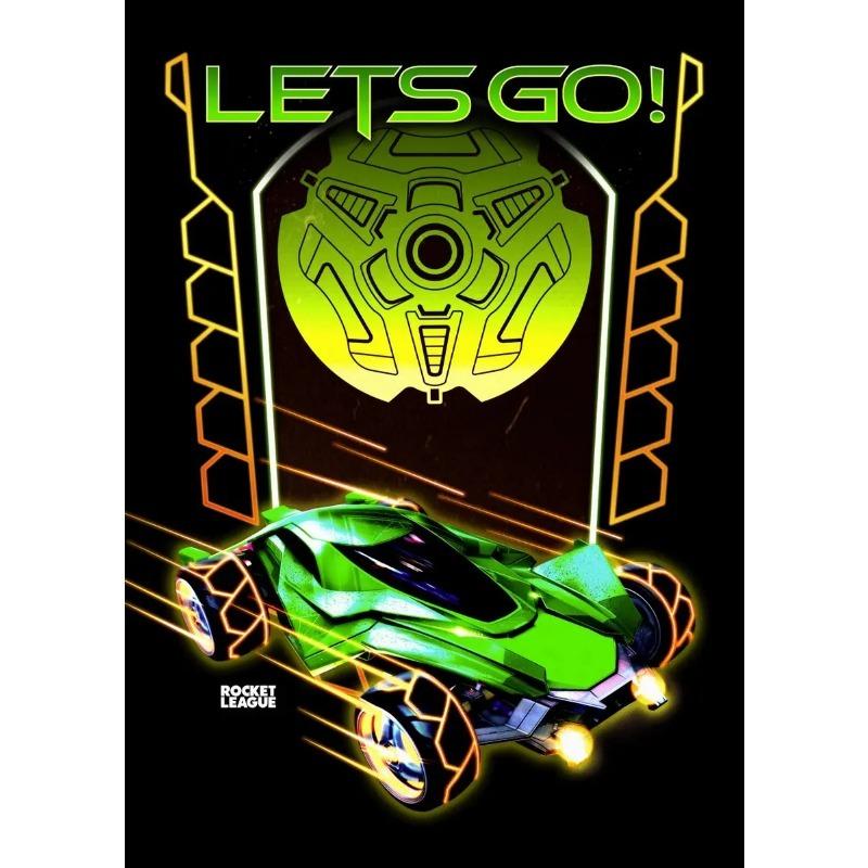 Rocket League Spielposter Neon Videospiel Leinwandmalerei Wandkunst Bild Für Modernes Jungenzimmer Wohnzimmer Heimdekor