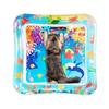 Cat Water Mat Inflatable Cooling Play Pad with Interactive Fish Toy Anti-Scratch Thickened Mat for Cats Dogs Summer Indoor Floor