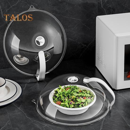 Capa Anti-Salpicos para Micro-ondas Resistente ao Calor Capa Anti-Salpicos Livre de BPA Tampa Transparente com Ventilação Ajustável e Alças Frias ao Toque Protetor de Alimentos Anti-Salpicos