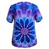 Casual Color Printed Short Sleeve V-Neck