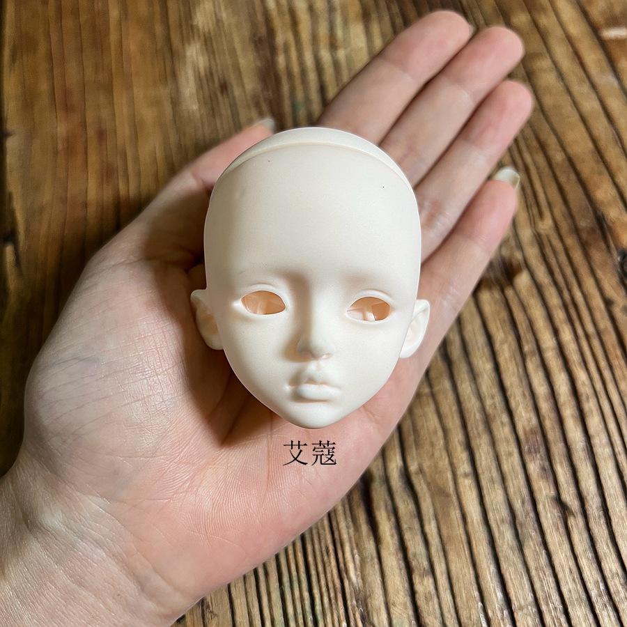 1 Pieces 16 Doll‘s Head No Makeup Mjd Doll Accessories with Changeable Eyes Dress Up Toys