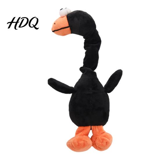 Interactive Dog Toy Stuffed Tug Toy Long Neck Plush Chicken Squeaky Bird