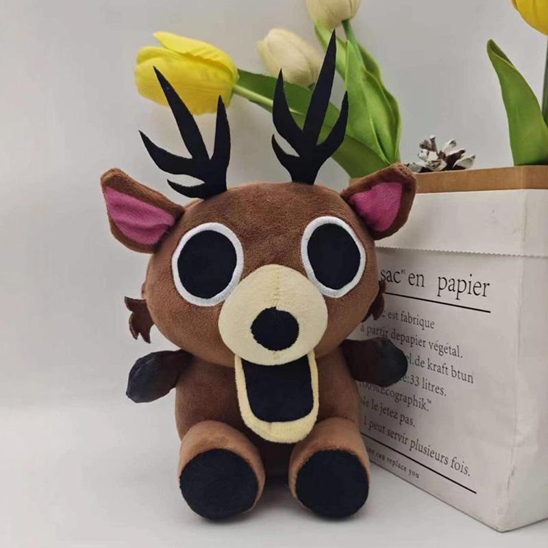 NEW 99 Nights In The Forest Deer Plush Cartoon Baby Deer KEYCHAIN Plushie Doll Game Peripherals Bag Stuffed Decor Toy Fans Gift