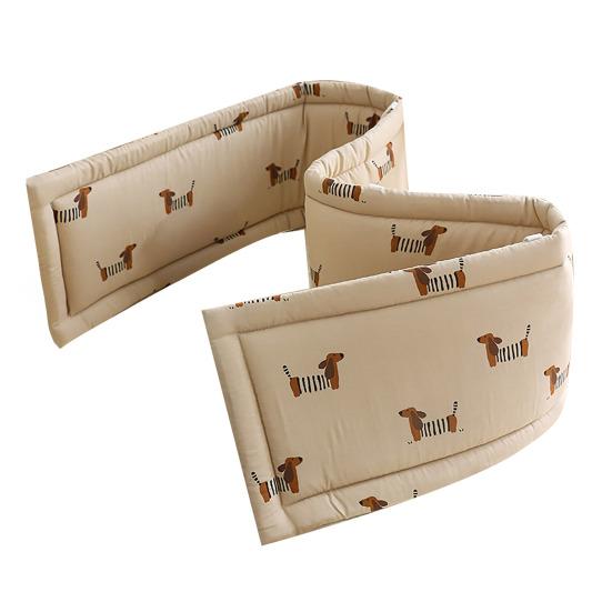Universal Crib Bumper Soft Crib Side Guard Breathable Cotton Padding for Baby Crib Playpen Side Bed Protection Safe Crib Liner for Boys Girls
