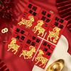 6Pcs 2027 Goat Year Red Envelopes Chinese New Year Red Pocket Lucky Money Packing Bag Spring Festival Greeting Blessing Gift