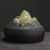 1pc Home Decor Ornaments Mountain Design Fire Prevention Incense Coils Burner Incense Holder Ceramic Censer Zen Tea Pet
