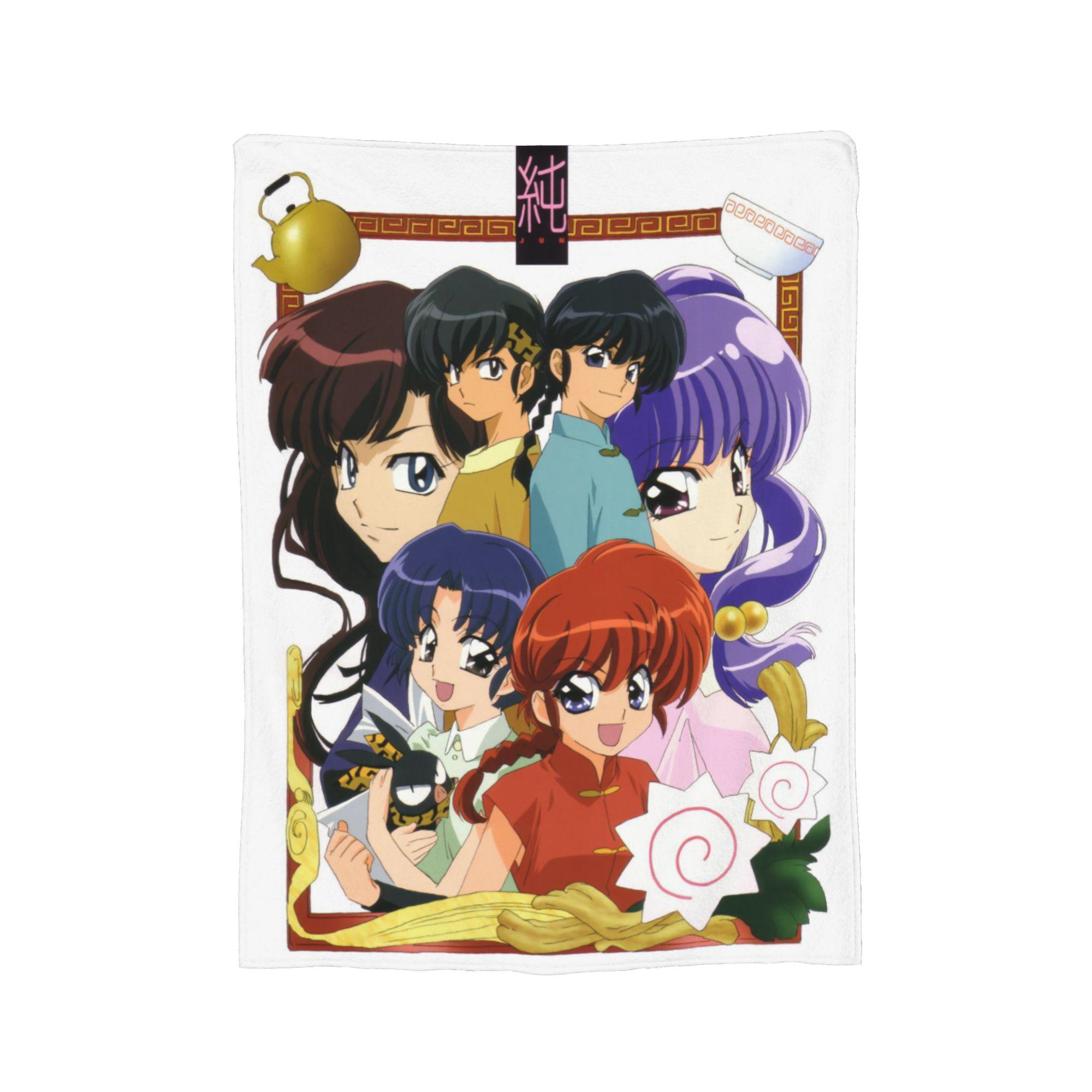 

Ranma And Akane Tendo Blankets Flannel Decoration Multifunction Lightweight Throw Blanket for Home Outdoor Bedding Throws 150x180cm