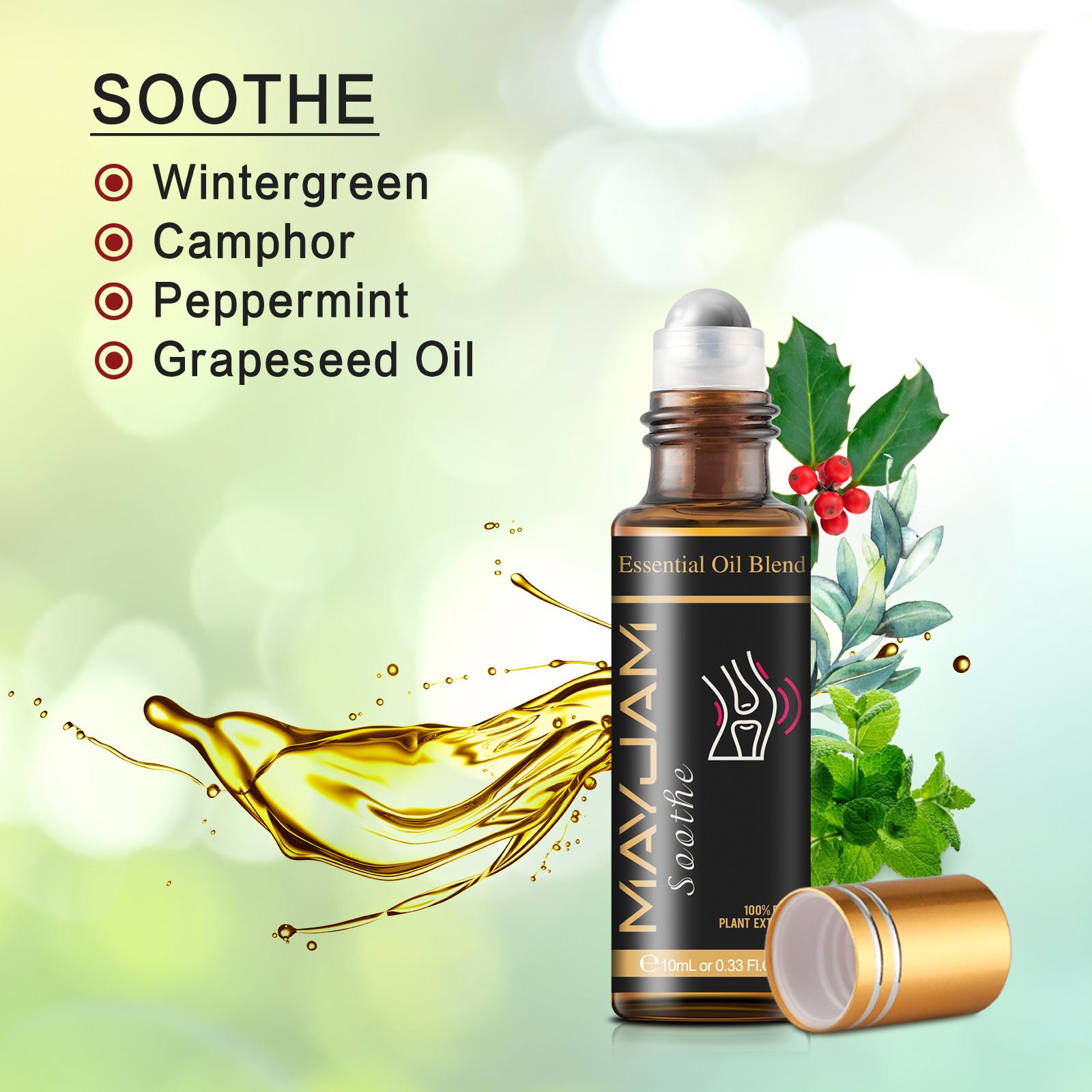 

MAYJAM 10 мл составное эфирное масло, чистая растительная терапия, диффузор для ароматерапии, легкое дыхание, снятие стресса, энергичное эфирное масло от комаров Soothe Essential Oil