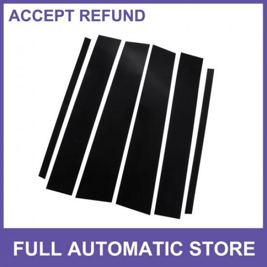 

6 Pcs Car Pillar Window Trim Cover for Nissan Titan 2004-2015 Black New