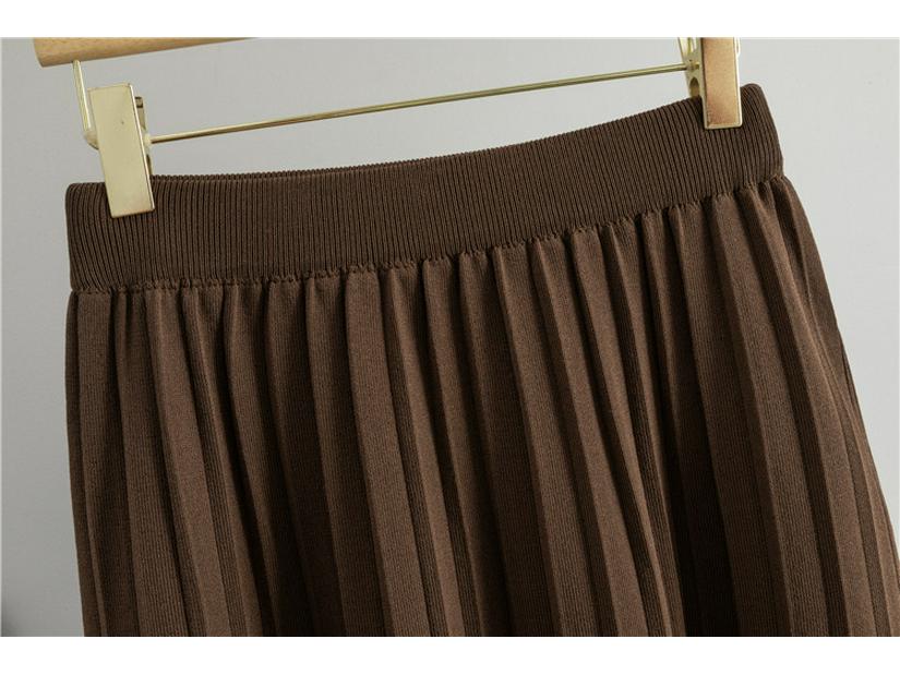 2026 Spring Women's Pleated Skirt & Round Neck Cardigan Set