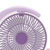 USB Desk Fan Rechargeable Quiet Small Portable Desktop Table Fan with Light for Home Travel Office