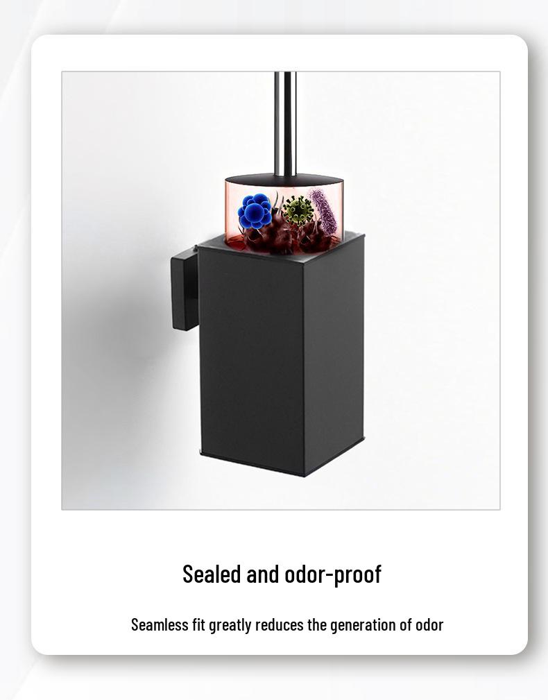 Light Luxury Wall-Mounted 304 Stainless Steel Toilet Brush Holder