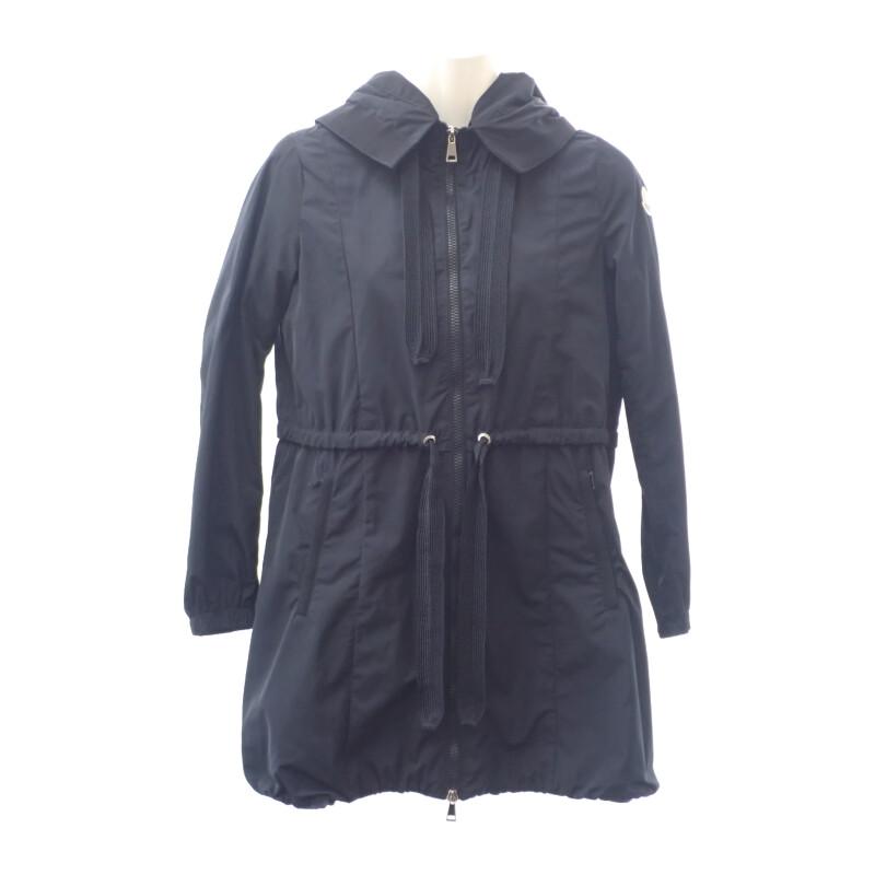MONCLER  D10934910105_54543 Mod coat Navy polyester Women