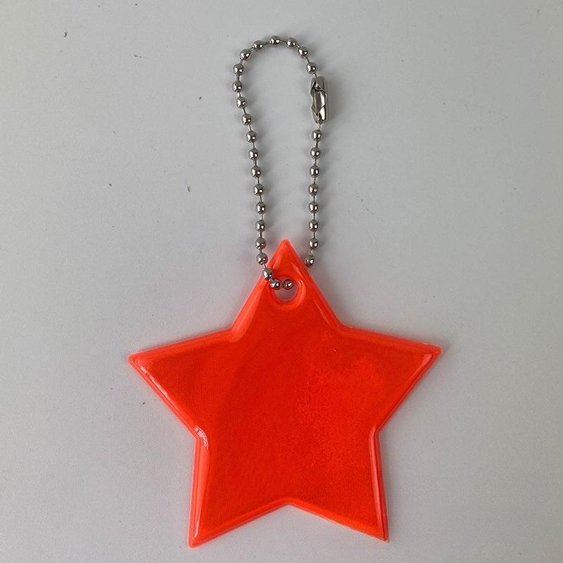 2Pcs Color Music  Safety Reflector Reflective Keychains Car Keyrings Charm Bag Accessories for Jacket BackPack Strollers Wheelchairs